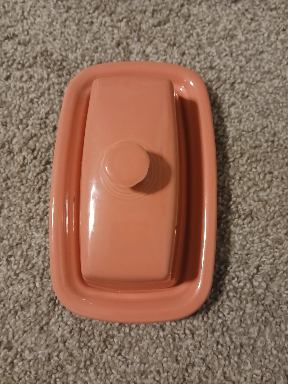 Fiesta Pink Dark Pink Butter Dish Firm Price